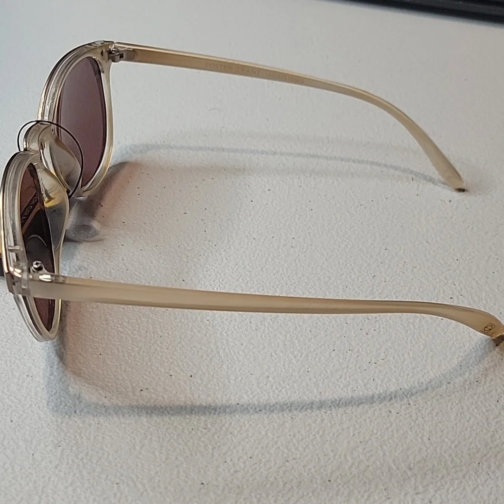 Foster Grant Gold Sunglasses with Purple Lenses